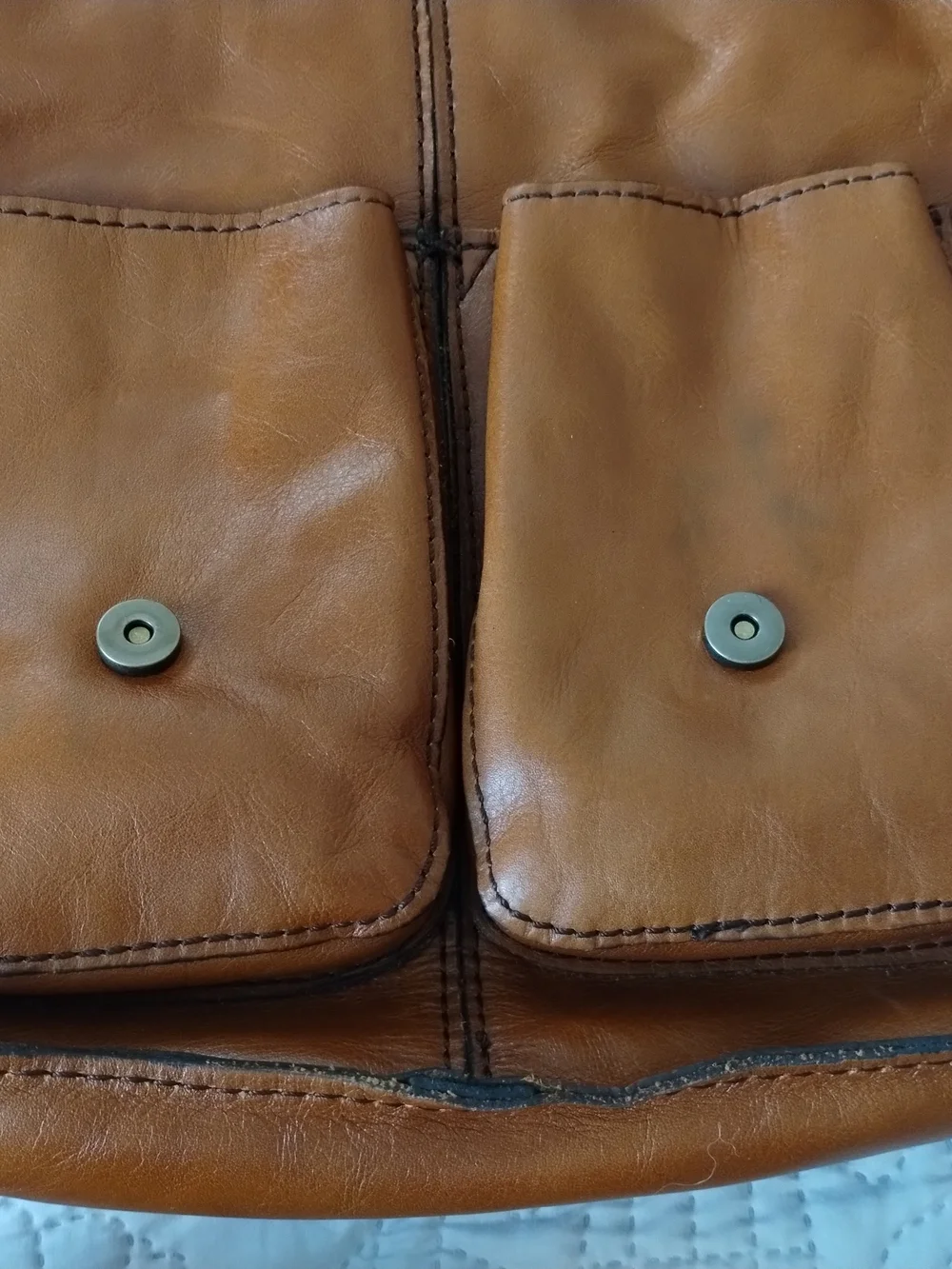 Patricia Nash Patchwork Leather Crossbody Bag - Brown/Tan/Black